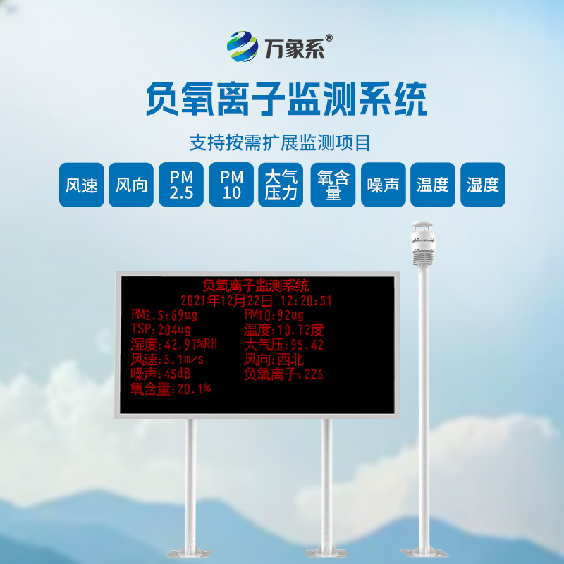 空氣負(fù)氧離子監(jiān)測站